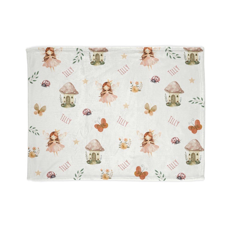 Custom Forest Fairy Infant Blanket, Unique Baby Shower Present