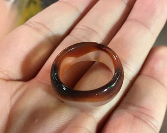 Natural charm fashion Hand-made   agate rings （Available in US SZ 6 through 12)