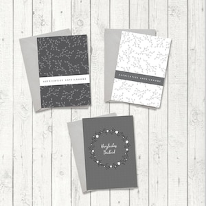 3 x Trauerkarte // Kondolenzkarte, Beileidskarte, Trauerfall, Anteilnahme, Trauerkarten Set