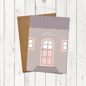 Klappkarte zum Umzug / neues Zuhause "Happy new home"