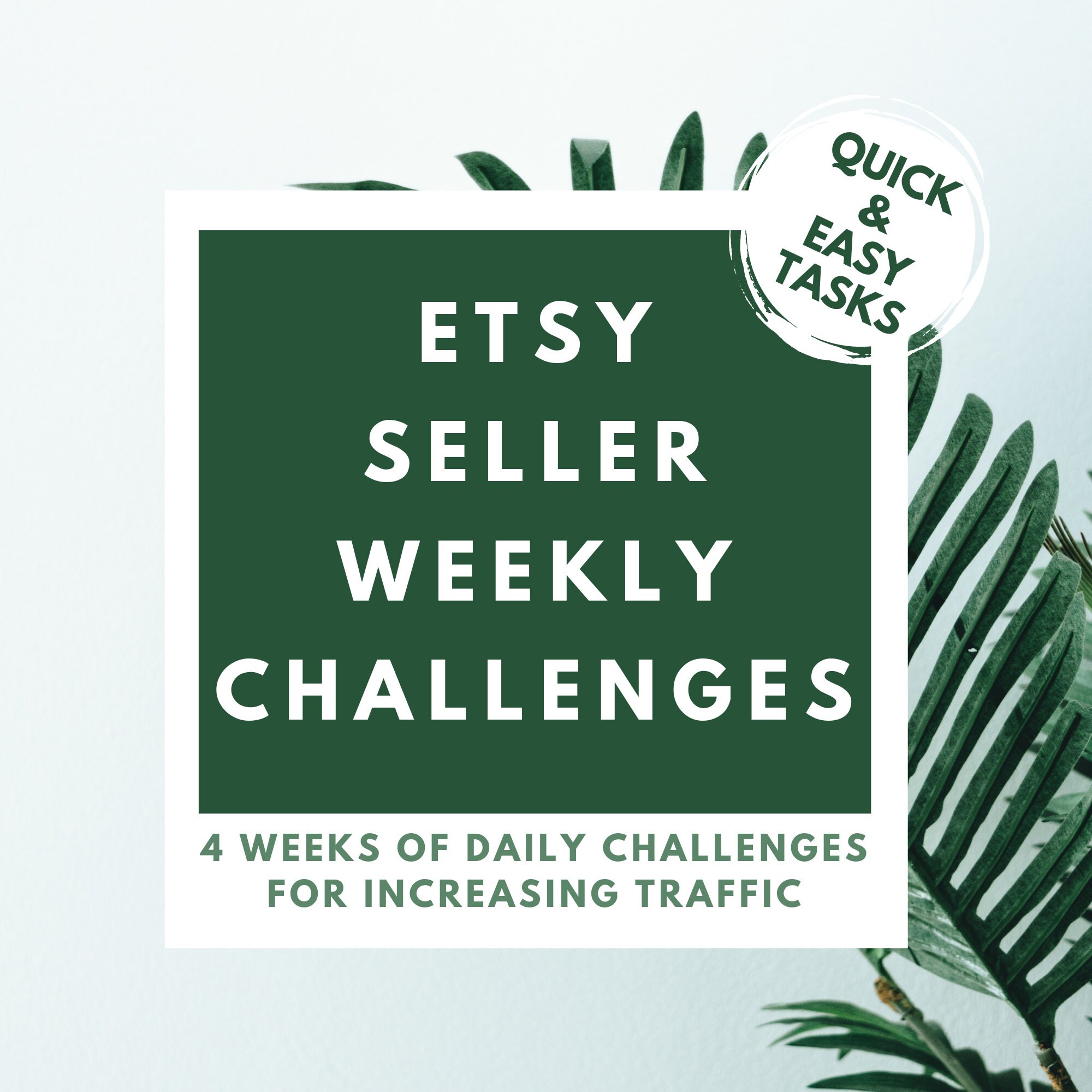 Etsy Seller Weekly Challenge Etsy Action Plan Etsy | Etsy