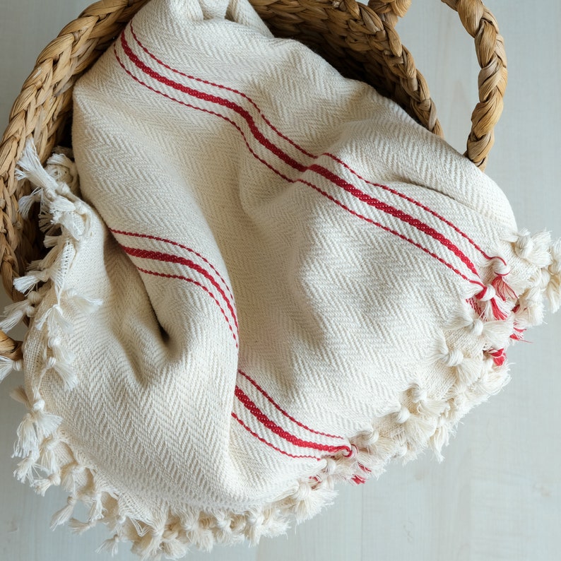 Boho Picnic Blanket Handwoven Large Turkish Throw Cotton Etsy
