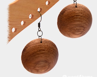 pendientes de madera colgantes, pendientes tallados, pendientes de madera natural, joyas de madera, pendientes hechos a mano, pendientes joyas, regalos para mujer, regalo para mujer