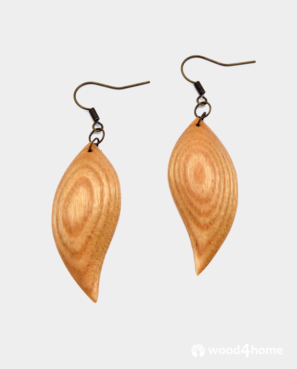 Carved Wooden Earrings Modern Earrings Wood Earrings Nature Etsy