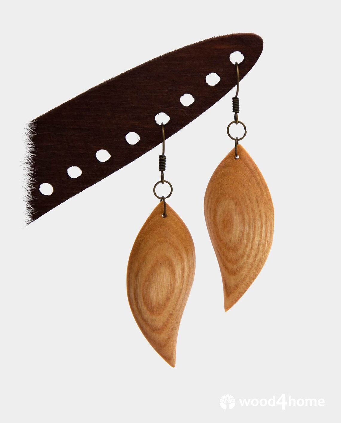 Carved Wooden Earrings Modern Earrings Wood Earrings Nature Etsy