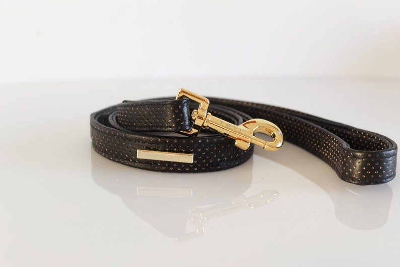 Repurposed Leather Dog Collar Handmade With Authentic LV Material