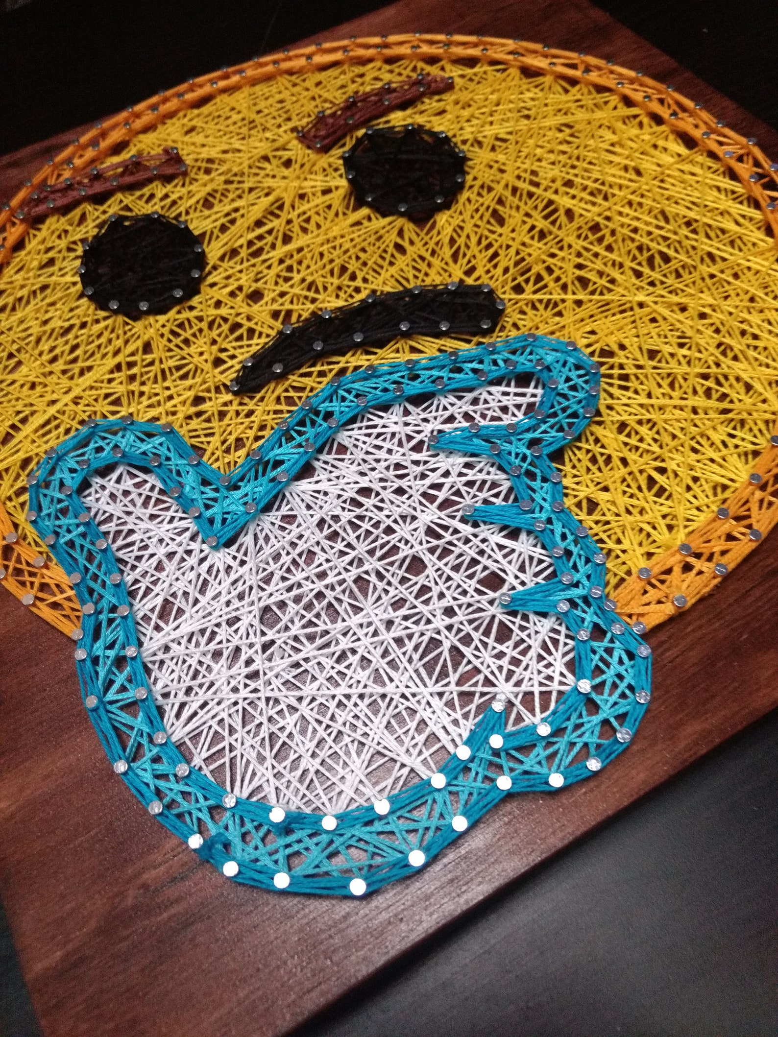 Thinking Emoji String Art Etsy
