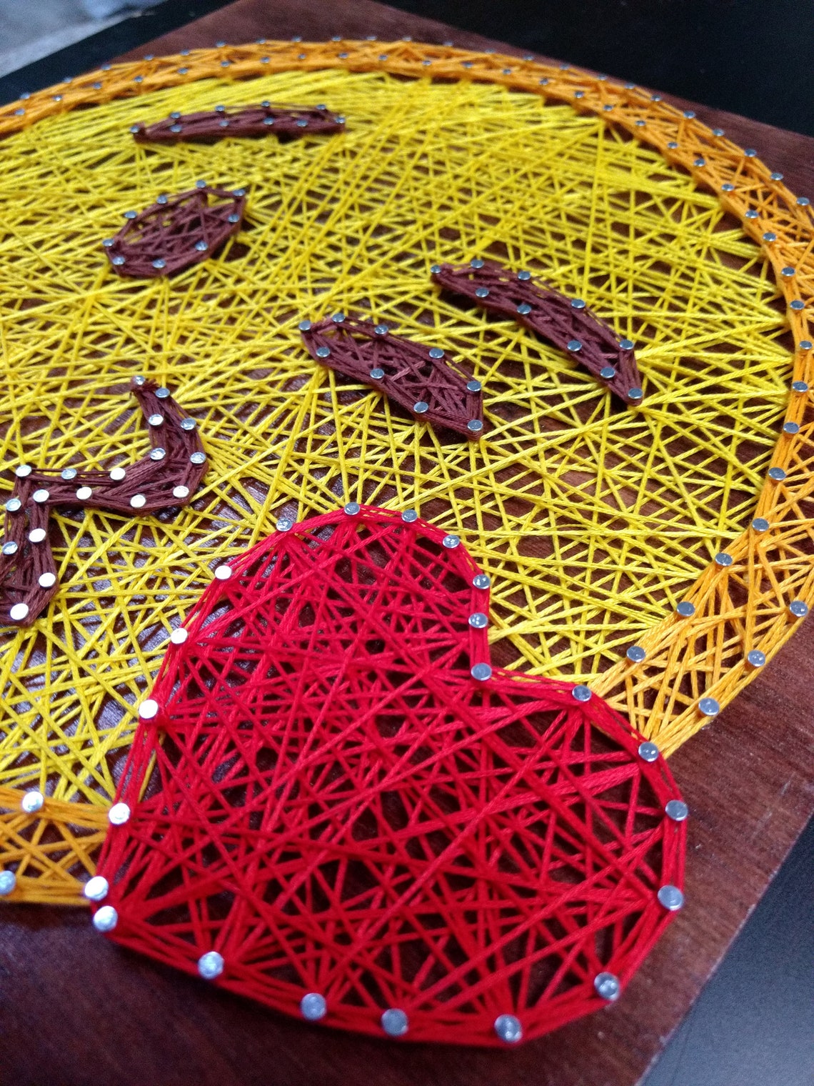 Smooch Emoji String Art Etsy