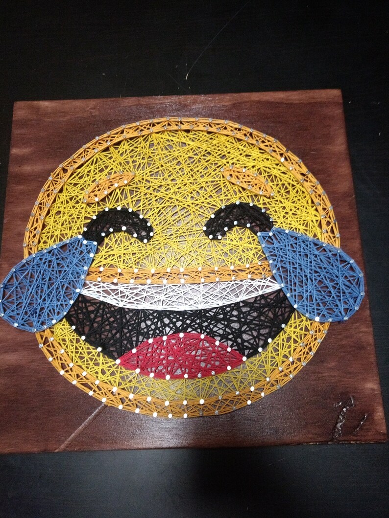 Tears of Joy Emoji String Art Etsy