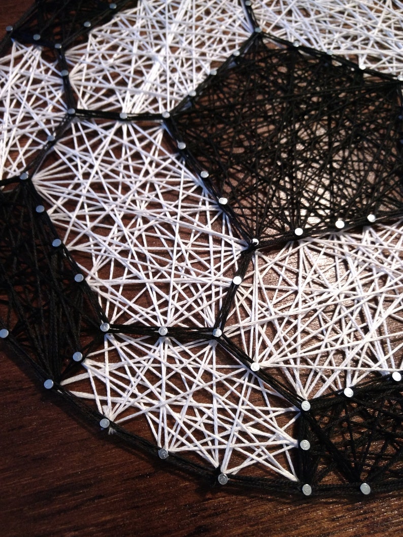 Soccer Ball String Art Etsy