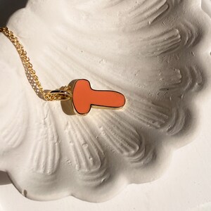 Collar con letras esmaltadas bañadas en oro de 14 k - Collar con nombre de burbuja - Regalos para niños - Collar con inicial - Regalo personalizado para el día de San Valentín para ella