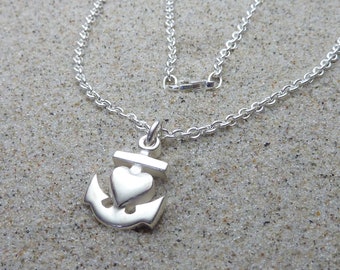 Faith Love Hope, pendant, anchor, silver, No 1, without chain