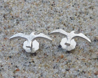 Seagull ear studs, pair, silver 925