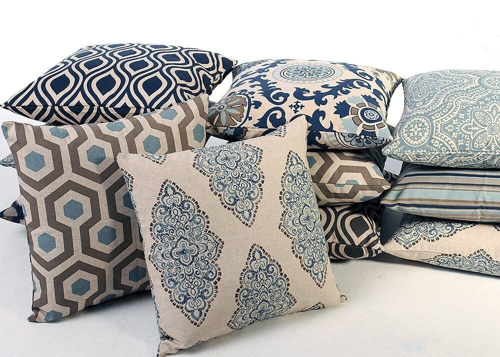 Decorative Pillows For Couch / Sofa Pillow Cover / Taupe Linen Etsy