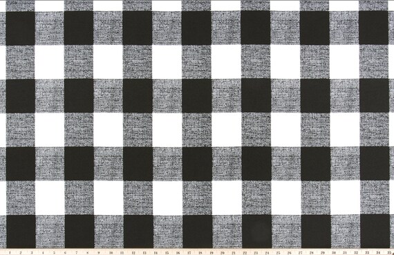 Outdoor Buffalo Check Upholstery Fabric Indoor Outdoor Plaid Etsy