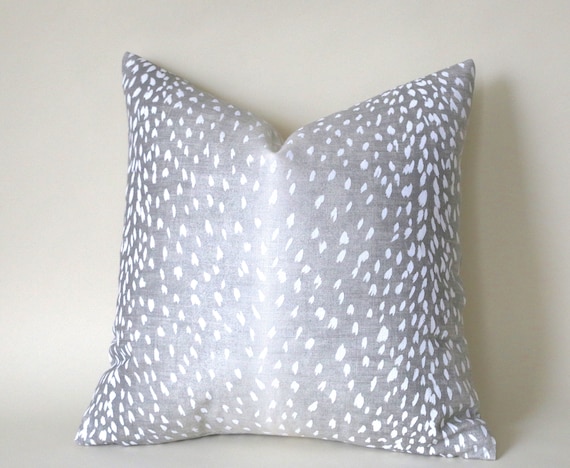 Grey Ombré Animal Print Pillow Cover Navy Ombre Animal Print Pillow Cover