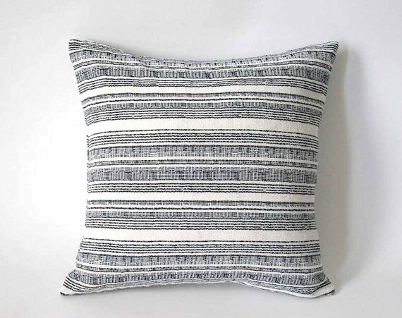 Mid Century Euro Shams Navy Or Grey Euro Pillow Shams Etsy