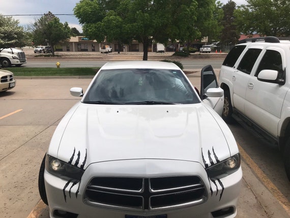 Dodge Challenger Claw Decal Monster Claws Headlight Scratch Decal Universal Fit Mustang Camaro Dodge Bmw Etc Pair