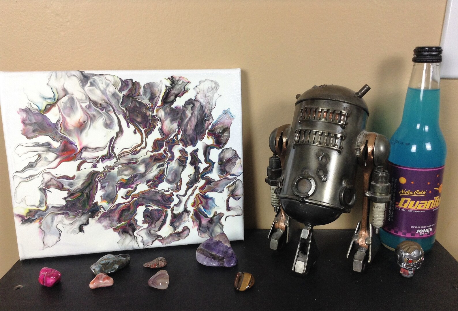 Brain Melt Abstract Acrylic Fluid Art Canvas 8 x 10 Etsy