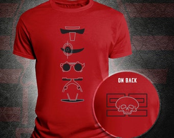 T-shirt réfléchissant de visières de mauvais lot