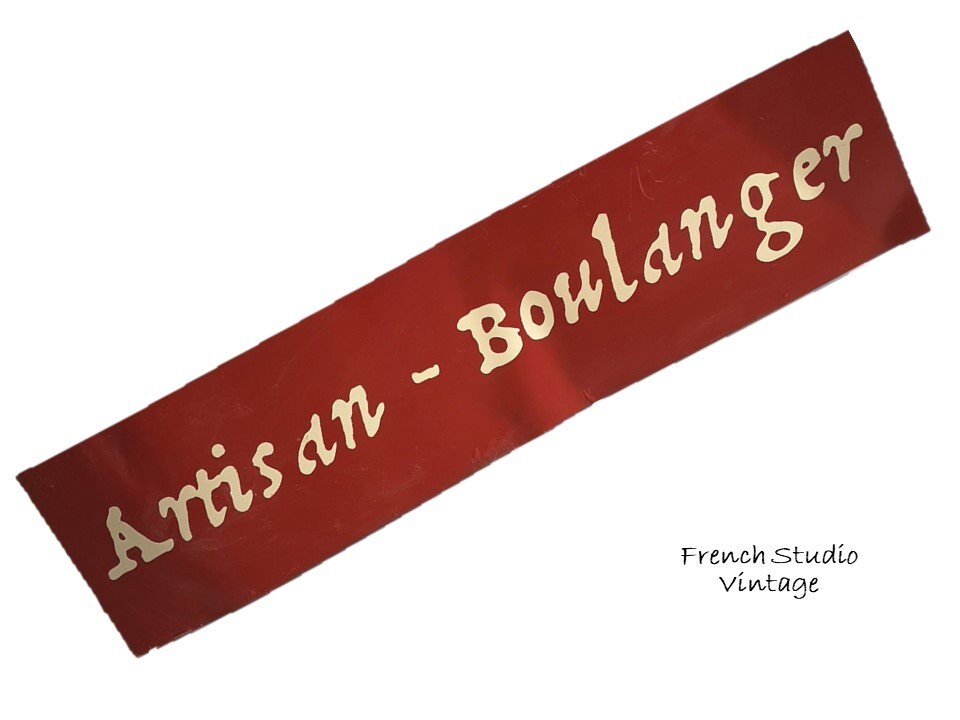 Vintage Français Panneaux Métalliques Émail Boulangerie Muraux Enseignes Murales Décoration de Cuisi