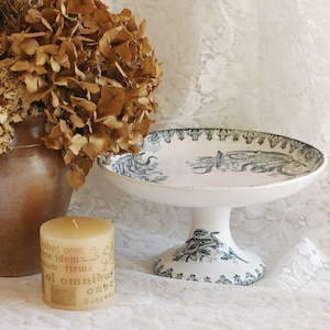 Antique French Cake Stand Fruit Bowl Floral Table Decor French Kitchen/French studio vintage