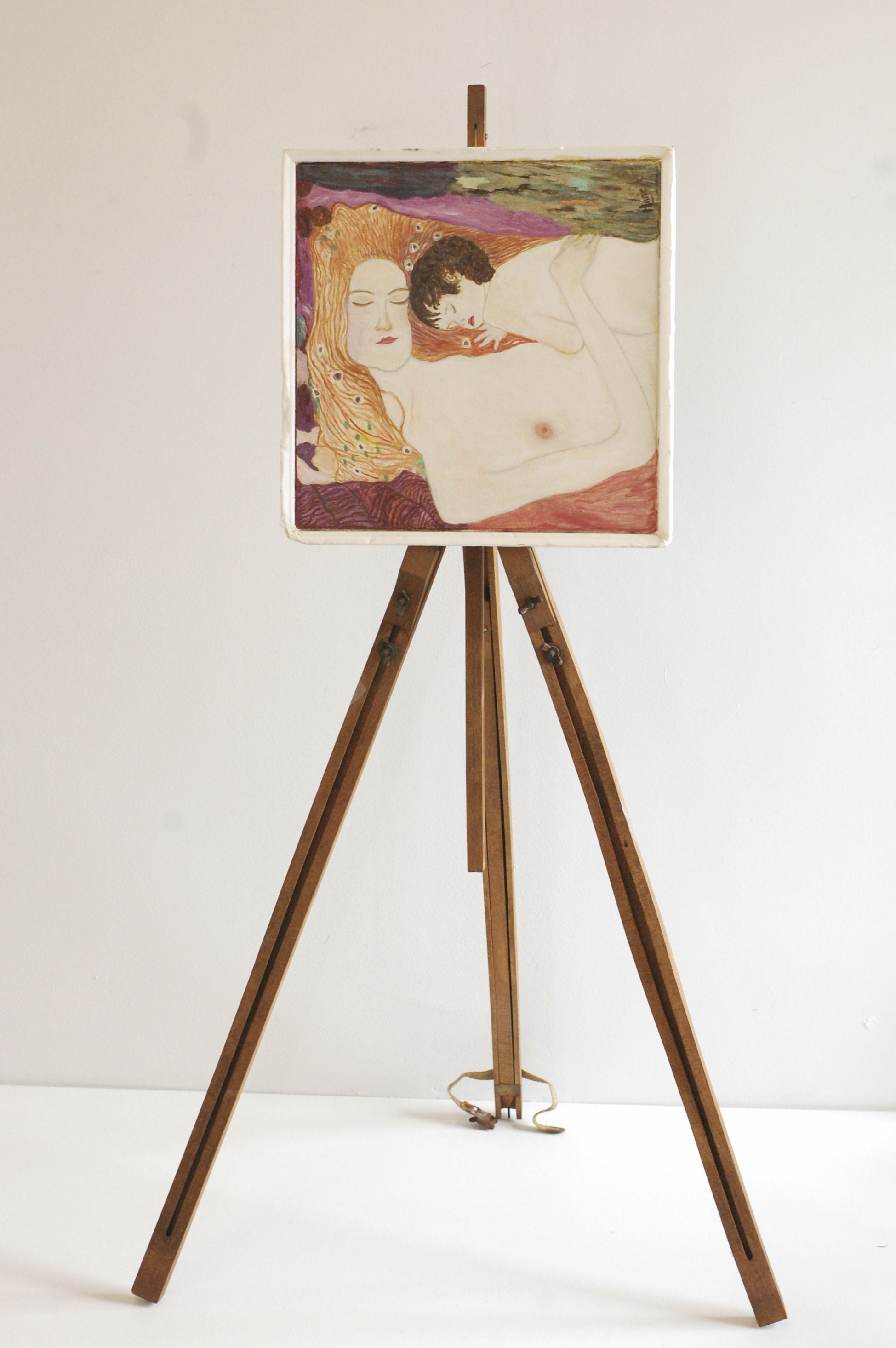 Cavalletto Pieghevole Treppiede Nero - Portatile Per Mostre, Poster E Insegne, Regolabile Fino A 168cm - Foto 5