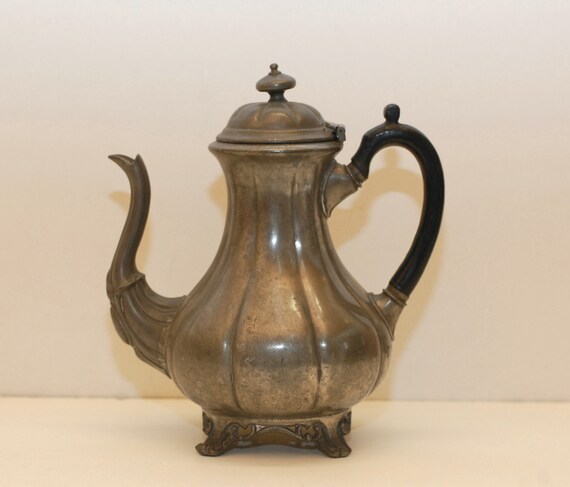Vintage Sheffield Pewter Teapot: English Kitchen Decor - Etsy