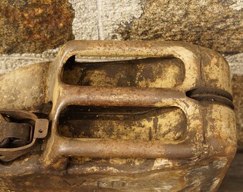 ヴィンテージ 1943 金属製ジェリカン：フランス軍コレクターズアイテム