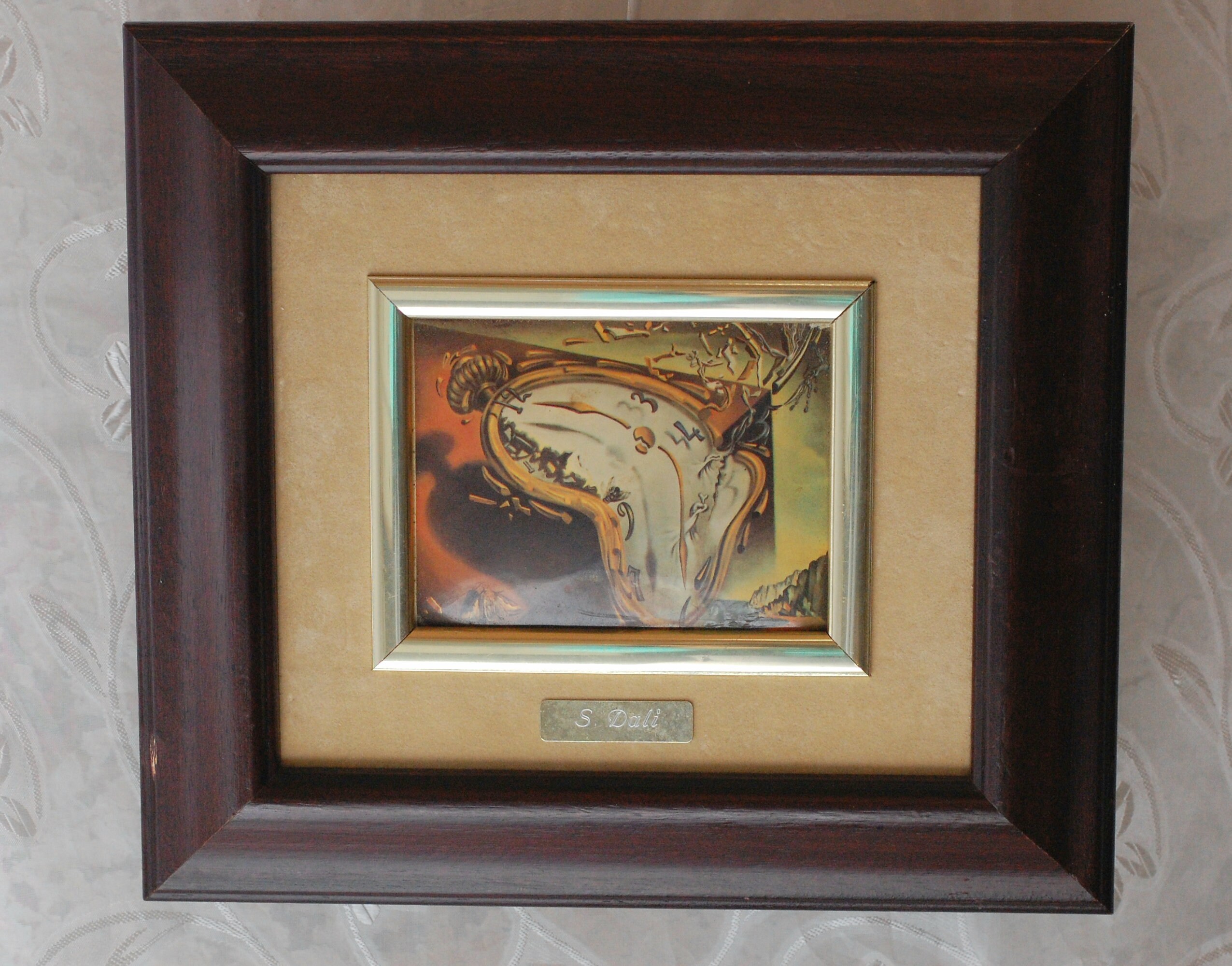 Vintage Dali Art Moderne Accrochage Mural Montre Douce de Moment Reproduction Musée Affichage Cadeau