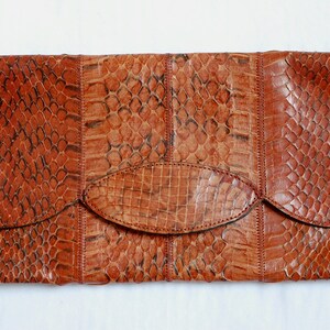 Bolso de mano de cuero vintage, bolso de noche, bolso de mano, bolso de mano, regalo / FrenchStudioVintage
