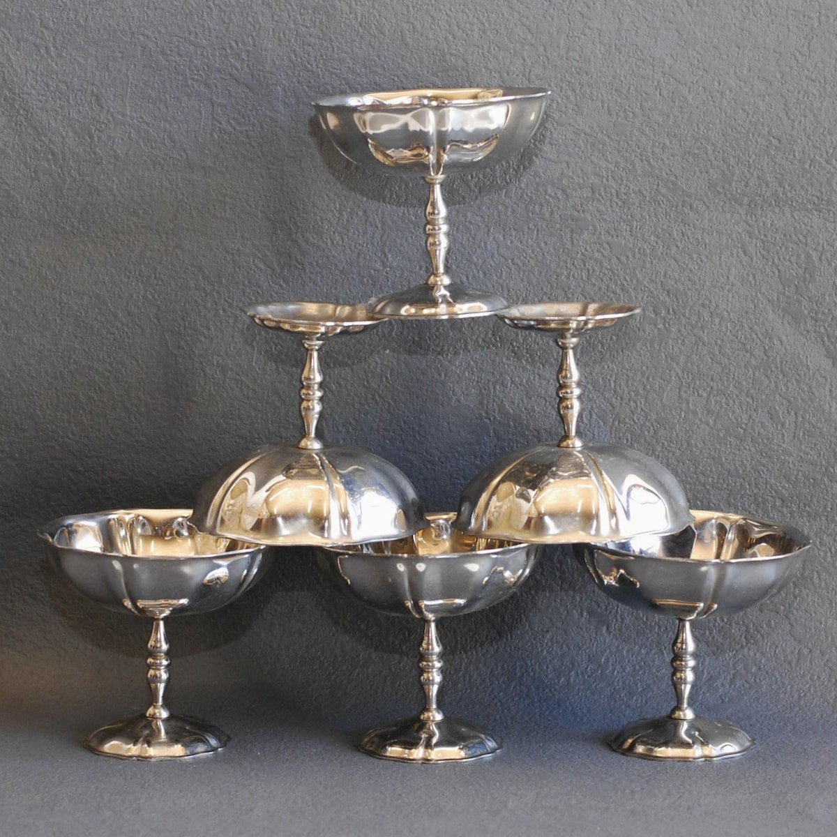 Vintagevintage Ice Cream Cups Dessert Bowls Set of 6 French Kitchen Decor/frenchstudiovintage - Etsy
