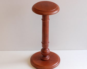Vintage französische Holz Blumenständer, Sockel Display, Tisch, 24 "hoch