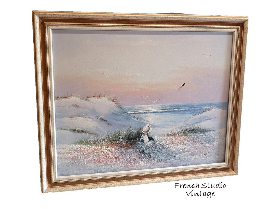 フランスの風景画 油彩画 絵画 アート 手描き 木製フレーム ウォールデコ 1824l-1.jpg