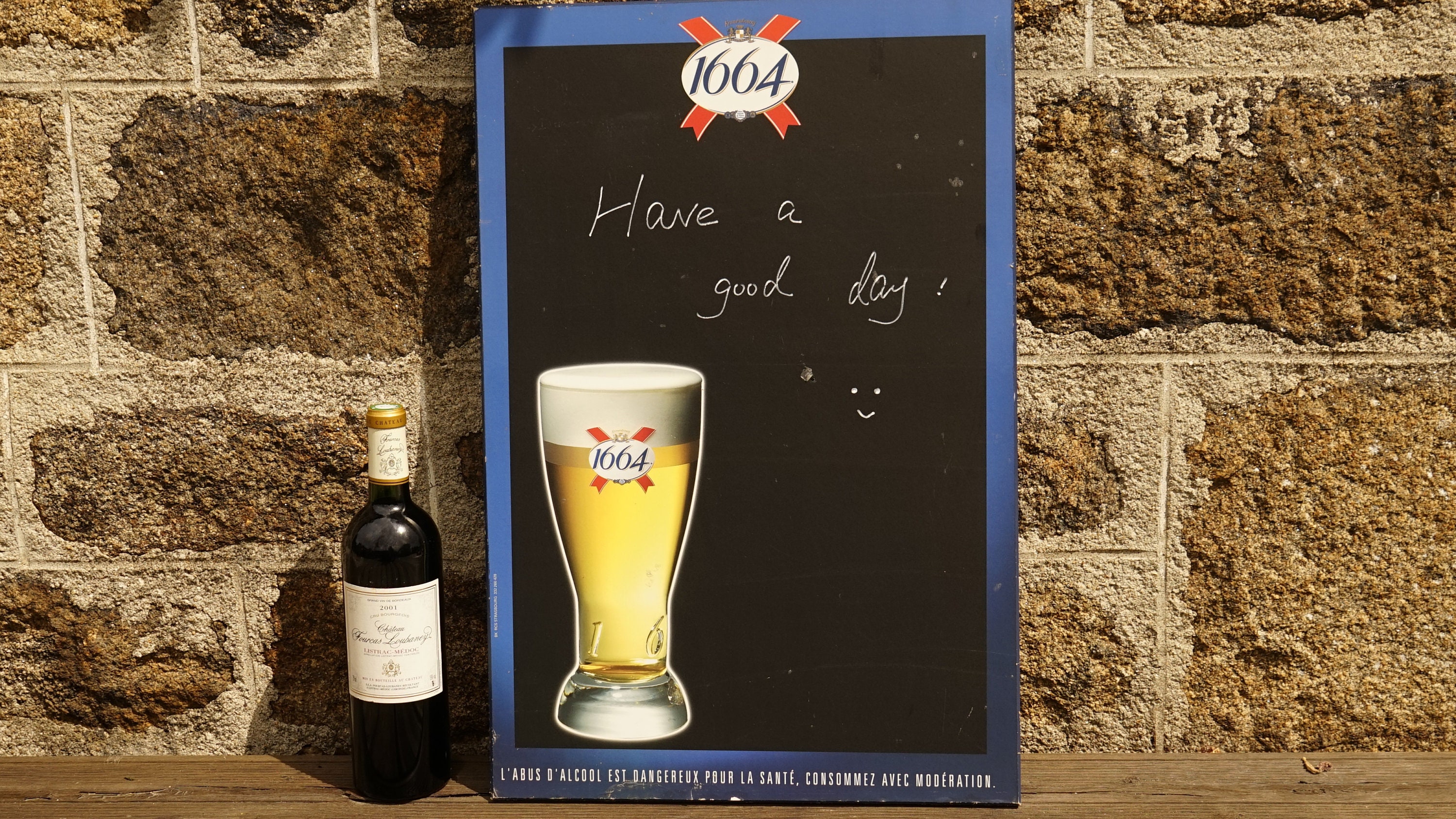 Vintage Français Grands Panneaux en Bois Menu Board 23 Beer Signs Advertising Bar Decor Wall Hanging