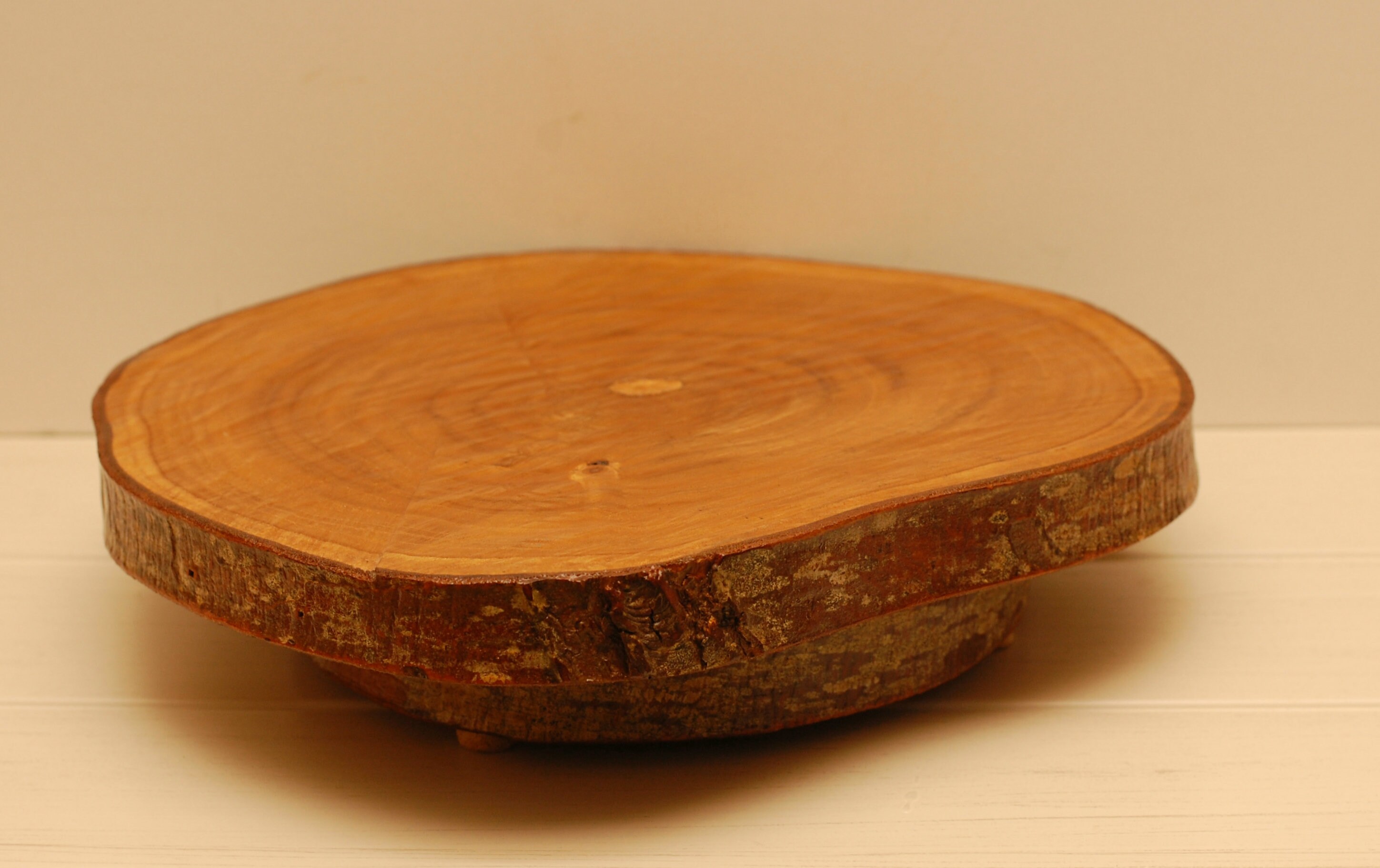 Vintage Natural Wooden Display Stand Turning Shelf Shop Decor Cadeau/Français Studio Vintage