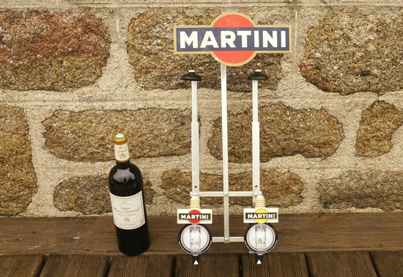 Vintage Martini Optics Drinks Dispenser Bottle Stand Display Bar Pub Decor Display French Studio Vintage Etsy UK