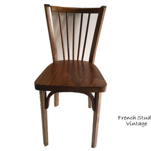 Vintage French Thonet Chair Bistro Bent Wood Chair French Natural Wood Furniture Home Decor/ French Studio Vintage