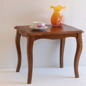 Vintage French Side Table Coffee Table Louis XV Style Natural Heavy Wood Furniture Home Decor/ French Studio Vintage