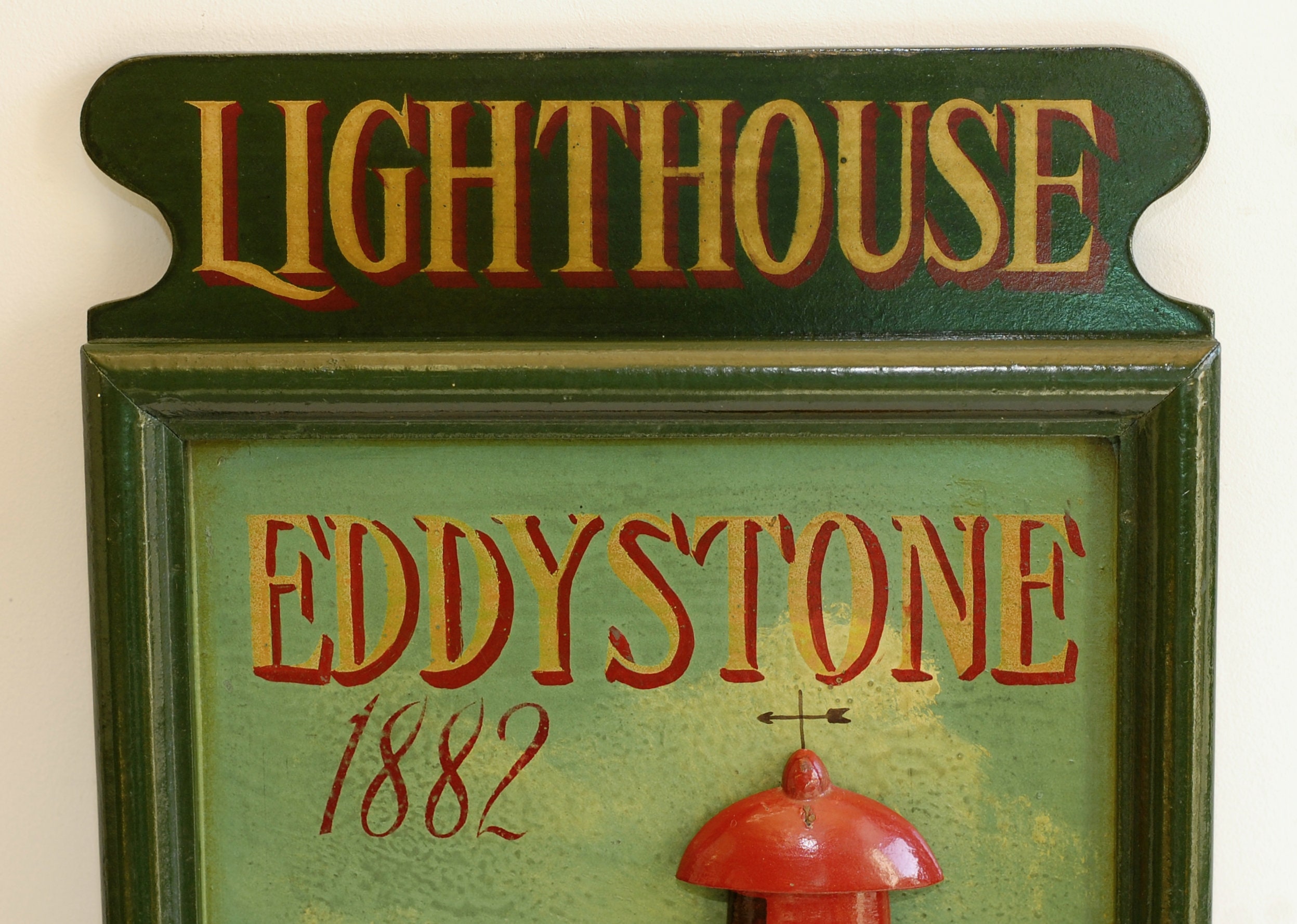 Buy Vintage Eddystone Lighthouse Signs,wood Wall Hanging: Large 30