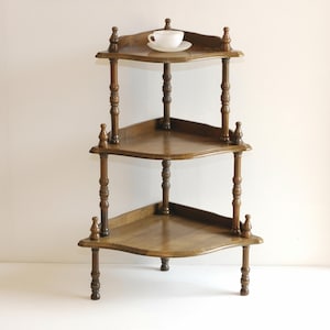 Vintage French Wood Shelf,Corner Shelves Stand