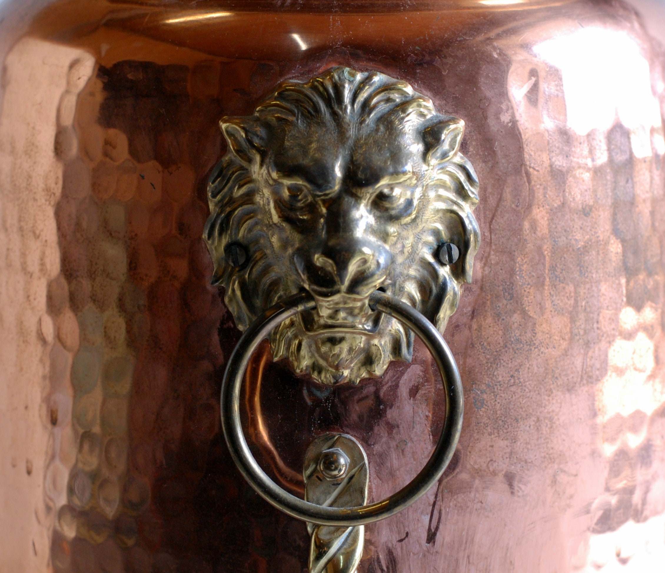 銅製傘立て ライオンノッカー 猫脚 アンティーク