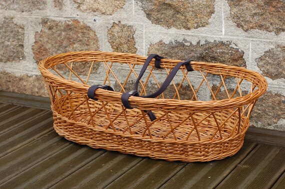 large wicker crib
