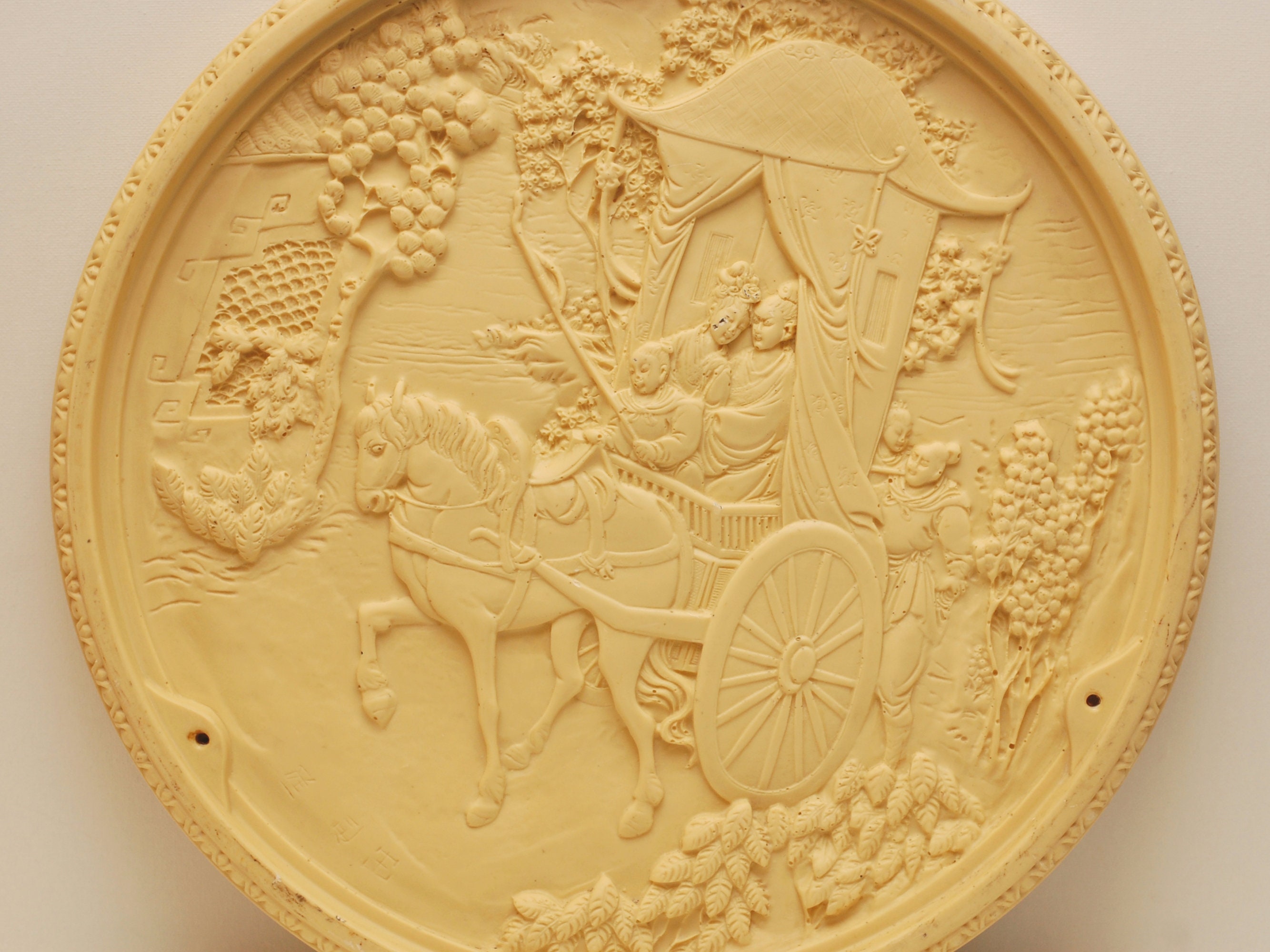 Panneau Mural en Résine Chinoise Vintage Plaque Grande 17 Figurine Sculptée Art Asiatique Traditionn