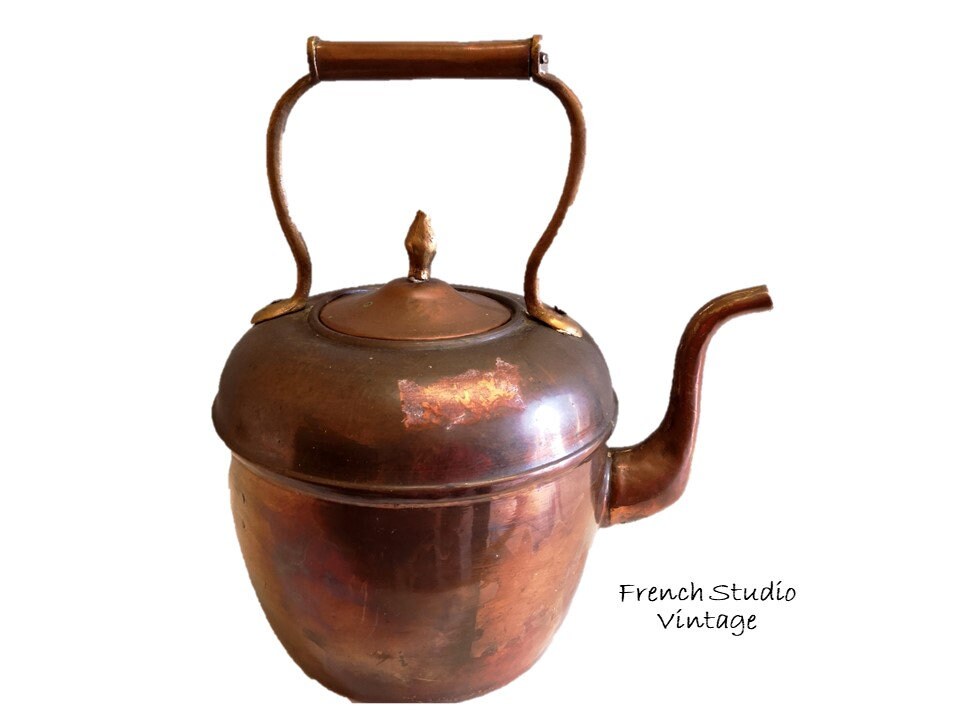 Kettles Coffee & Tea Makers French Vintage Copper Kettle