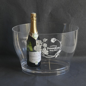 Vintage French Champagne Ice Bucket Large Perrier-Jouet Champagne  Cooler Plastic Barware Wedding Gift