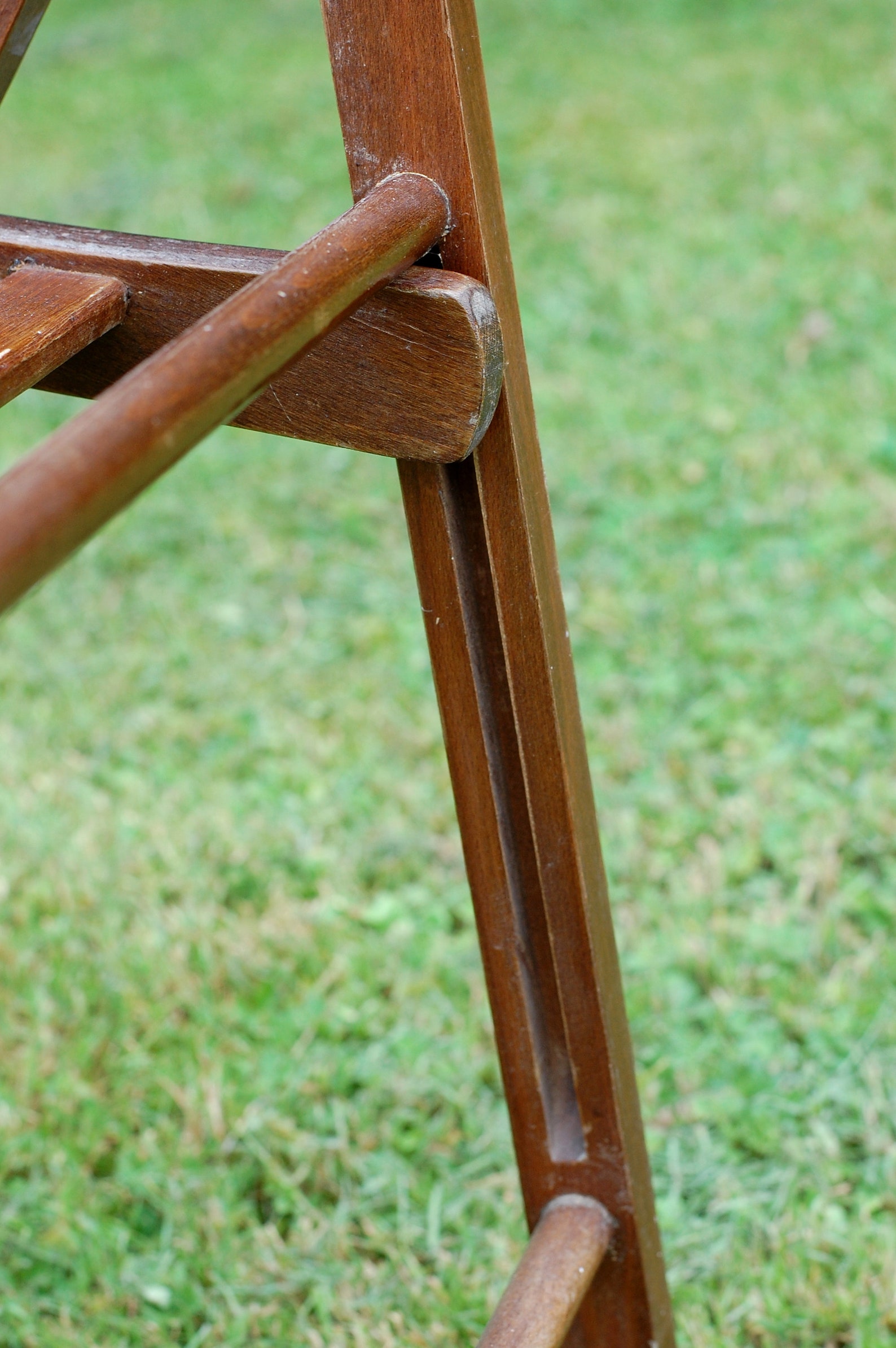 Vintage French Wooden Folding Chair Garden Chair Mid Century Etsy