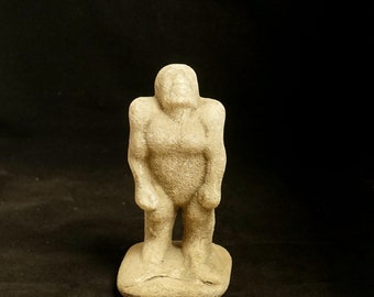 Vintage French Stone Statue Man Sculpture 7.5" Modern Art Figurine Display / French Studio Vintage