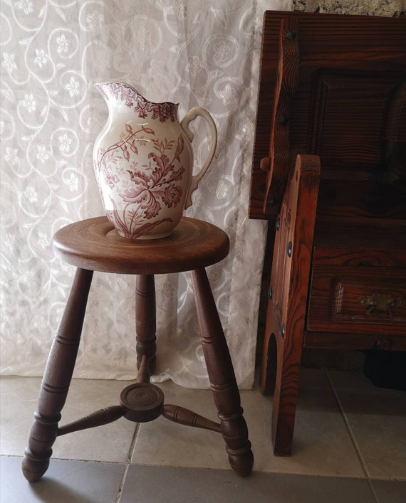 スツール 60s French Vintage Stool Vintage French Stool - XLVII – The Vintage Rug Shop