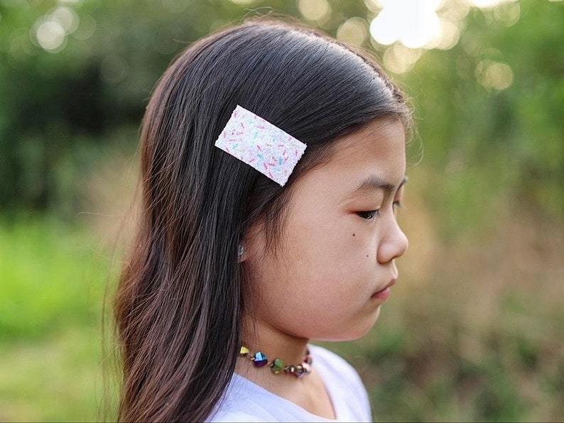 Small Shop Package Filler Assortment Thank You Gift Bulk Wholesale Spring Glitter Snap Clip Hair Clips
